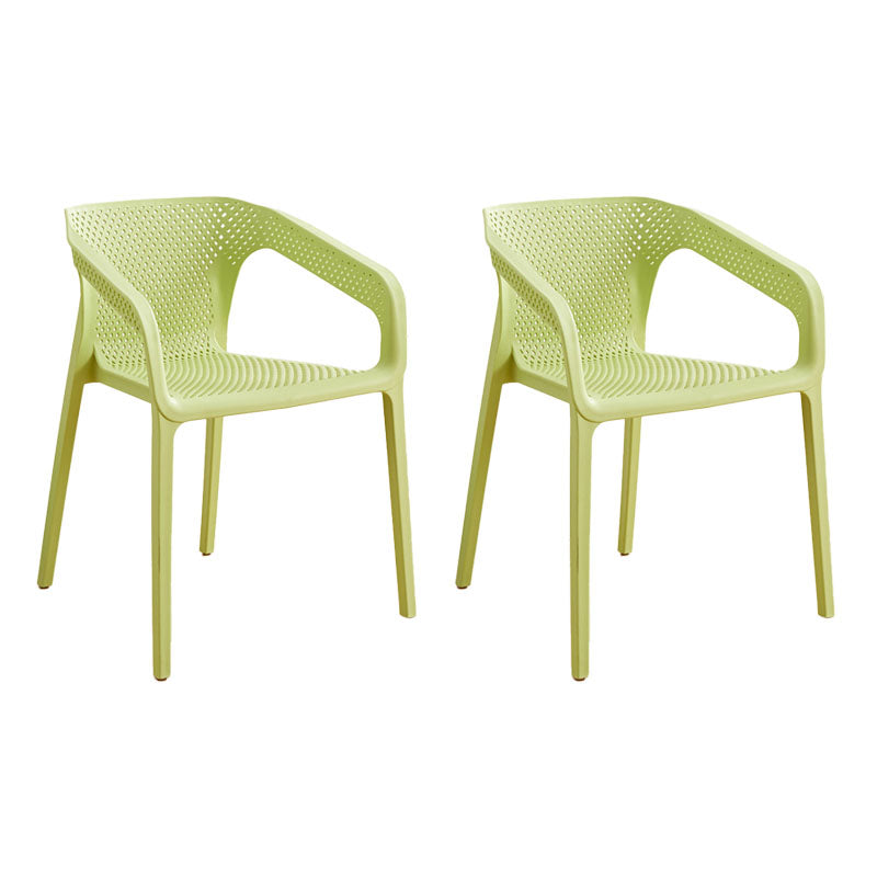 Silla escandinava plástica del respaldo sólido del sillón del comedor de la cocina
