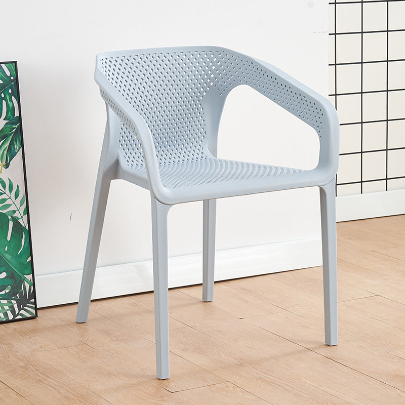 Silla escandinava plástica del respaldo sólido del sillón del comedor de la cocina