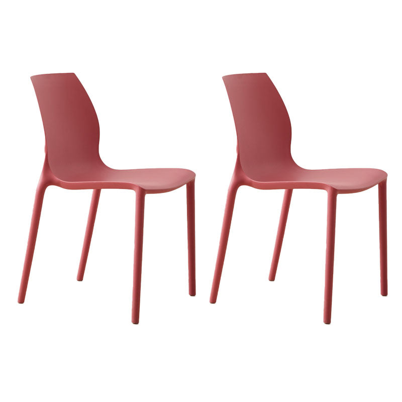 Sedia da pranzo in plastica scandinava cucina in plastica.
