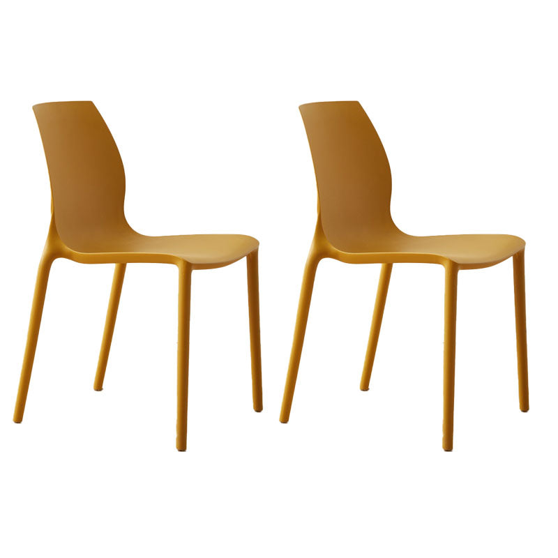 Sedia da pranzo in plastica scandinava cucina in plastica.