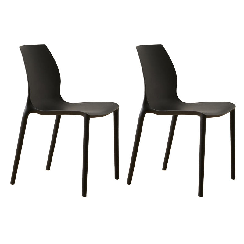 Sedia da pranzo in plastica scandinava cucina in plastica.
