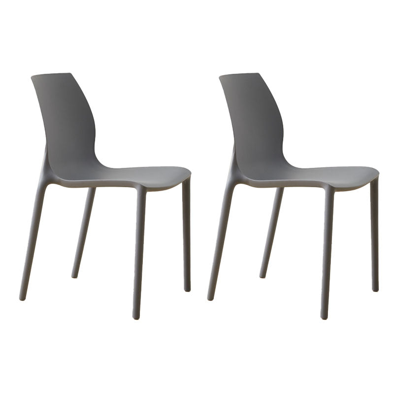 Sedia da pranzo in plastica scandinava cucina in plastica.