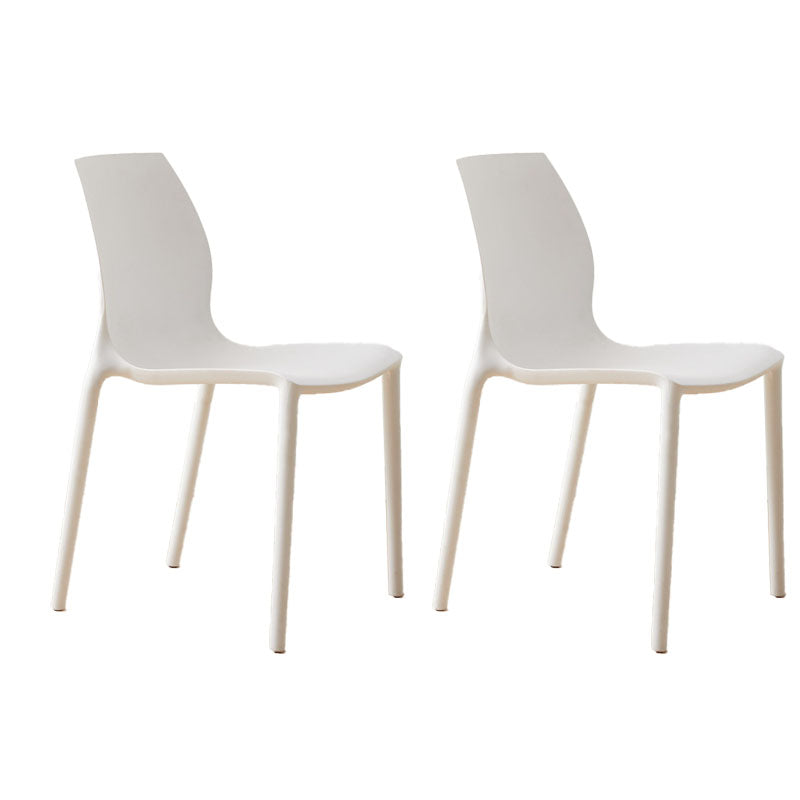Silla lateral de la silla lateral del comedor de cocina de plástico escandinavo