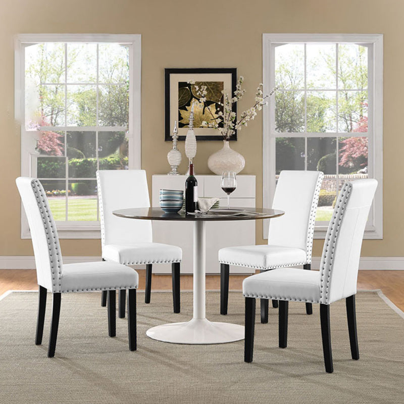 Silla escandinava de madera para cocina, comedor, silla lateral, silla Parsons