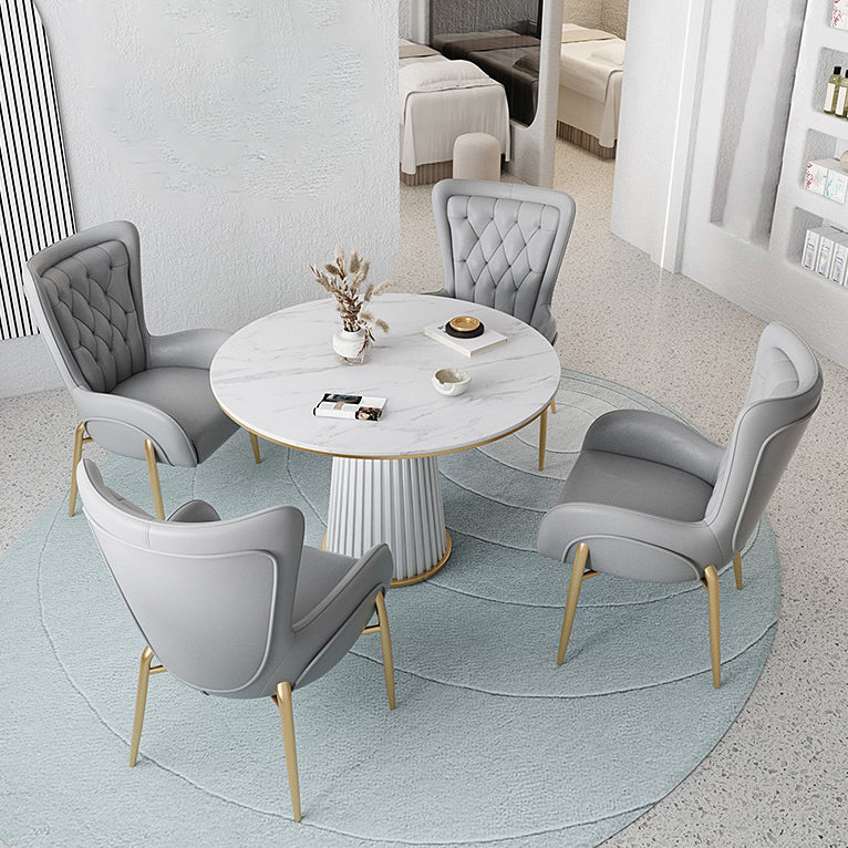 El comedor del metal de Glam preside el sillón tapizado para el uso del restaurante