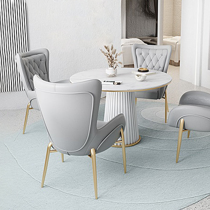 El comedor del metal de Glam preside el sillón tapizado para el uso del restaurante