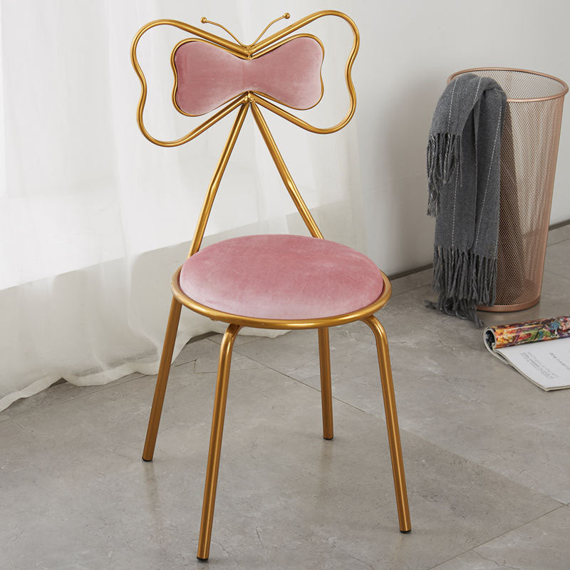 Diseño escandinavo sillas de comedor tapizadas sin brazo