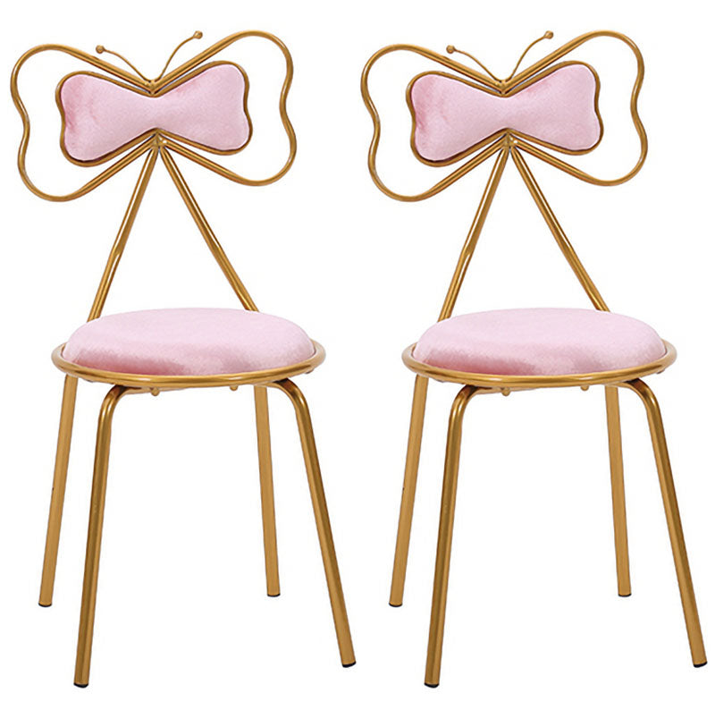Diseño escandinavo sillas de comedor tapizadas sin brazo