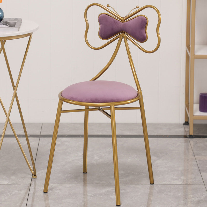 Diseño escandinavo sillas de comedor tapizadas sin brazo