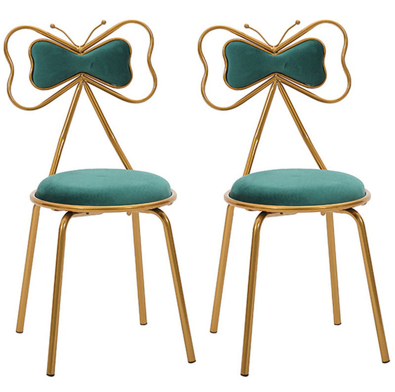 Diseño escandinavo sillas de comedor tapizadas sin brazo