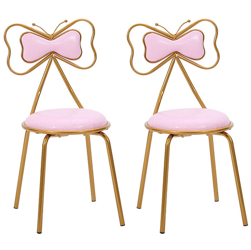Diseño escandinavo sillas de comedor tapizadas sin brazo