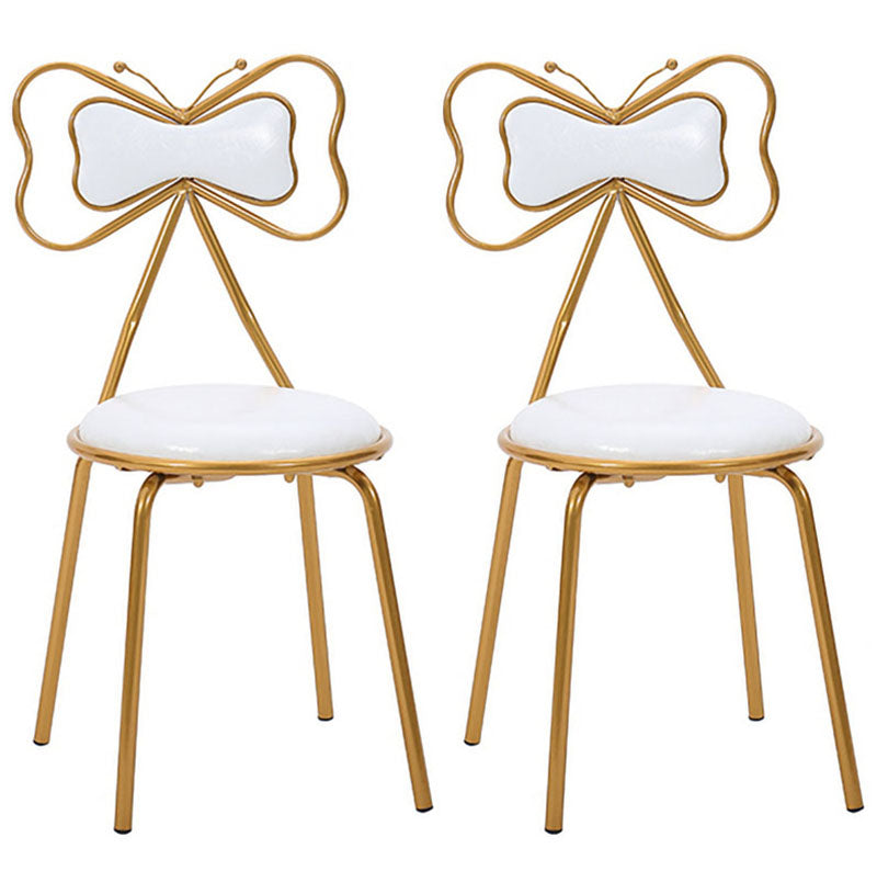 Diseño escandinavo sillas de comedor tapizadas sin brazo