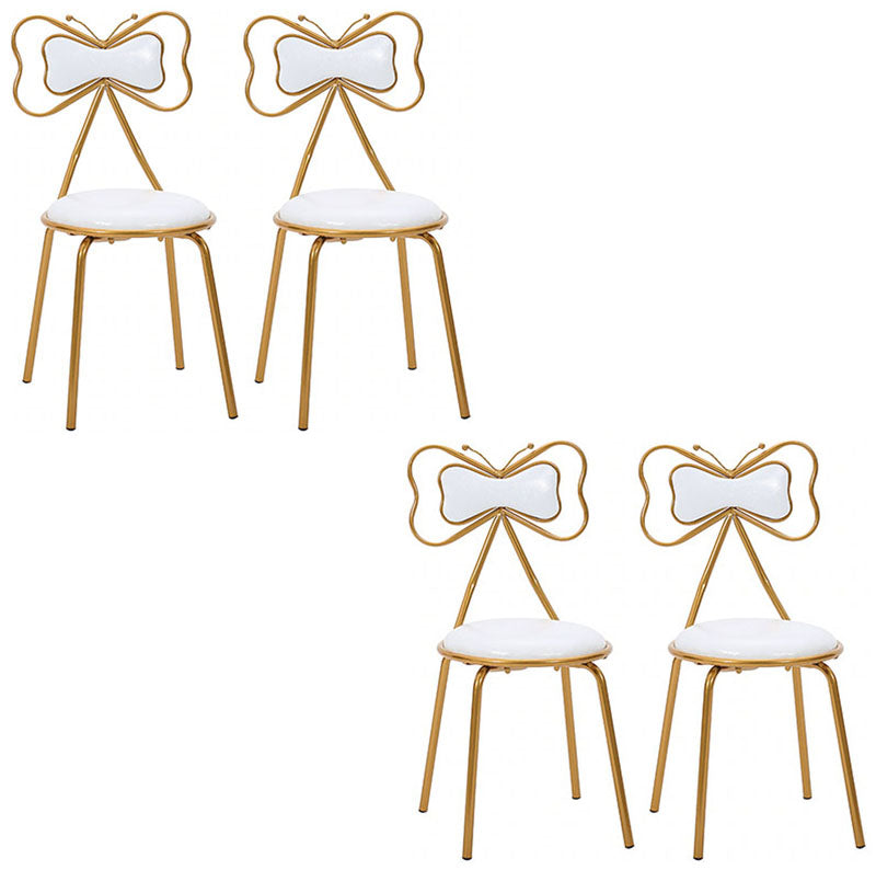 Diseño escandinavo sillas de comedor tapizadas sin brazo