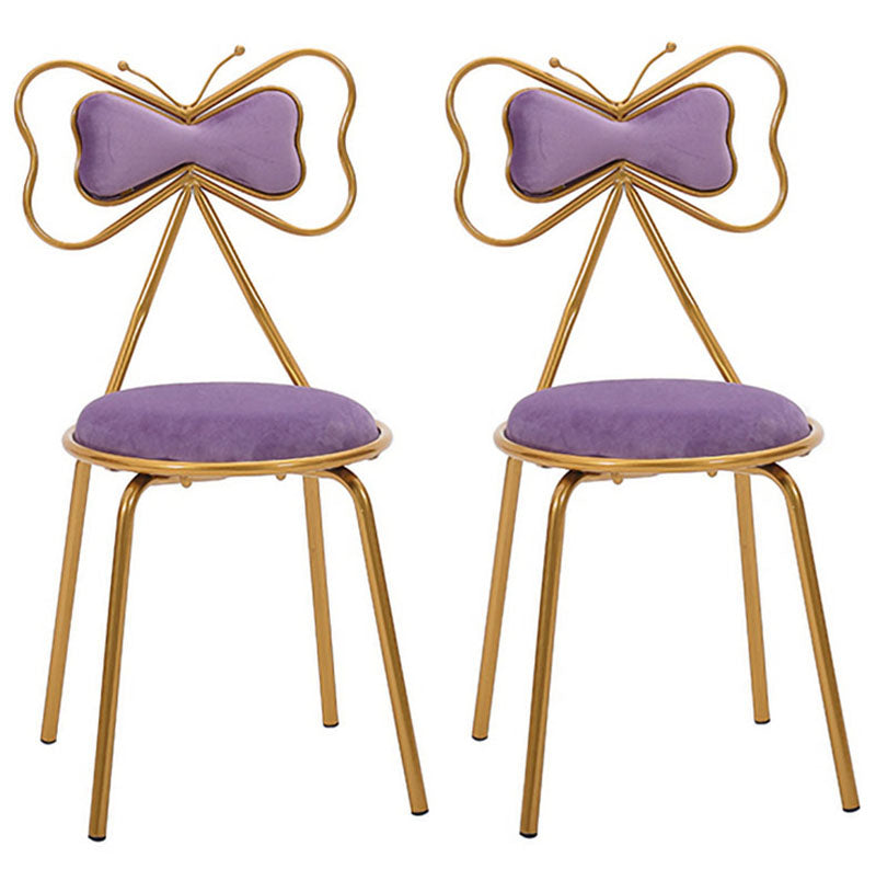 Diseño escandinavo sillas de comedor tapizadas sin brazo