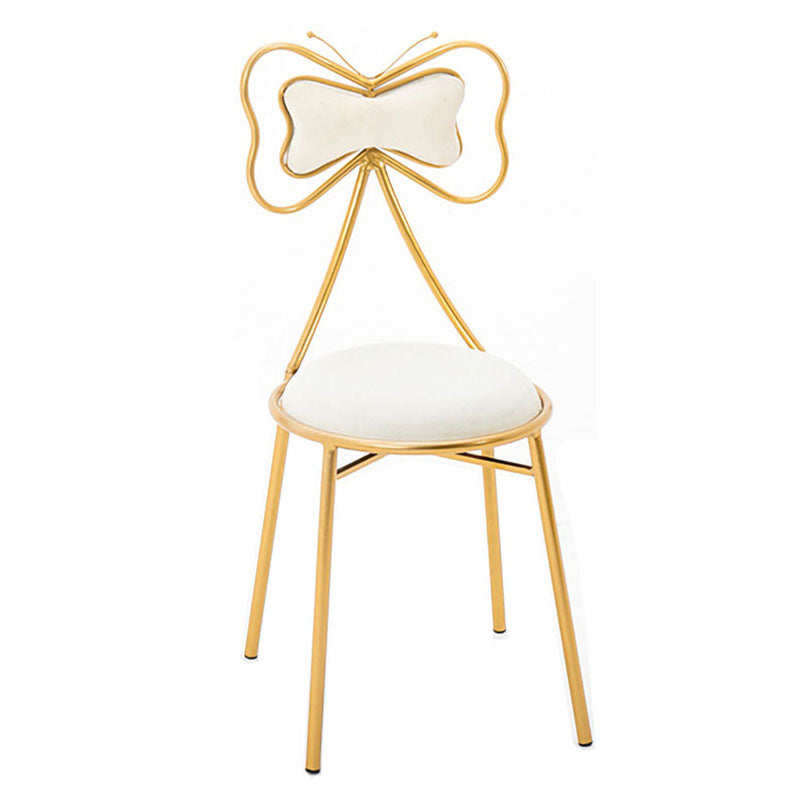 Diseño escandinavo sillas de comedor tapizadas sin brazo