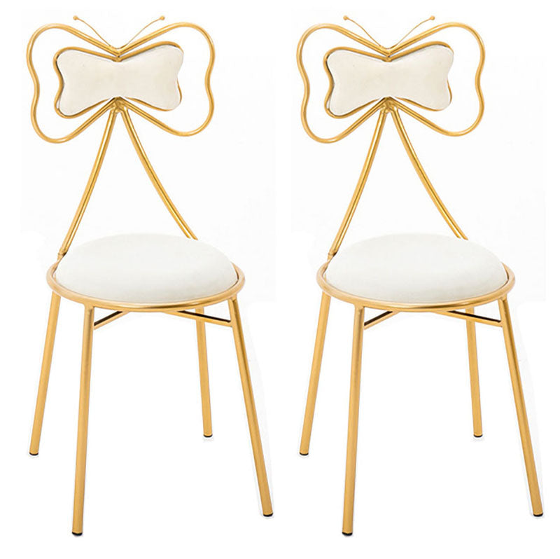 Diseño escandinavo sillas de comedor tapizadas sin brazo
