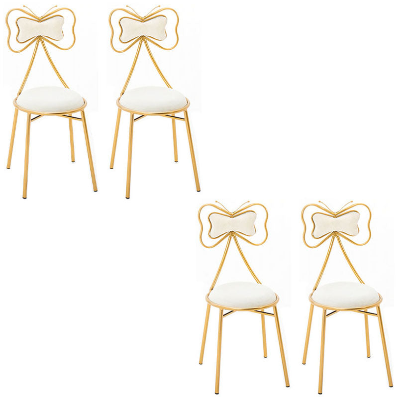 Diseño escandinavo sillas de comedor tapizadas sin brazo