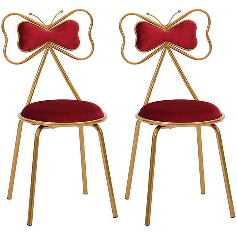 Diseño escandinavo sillas de comedor tapizadas sin brazo