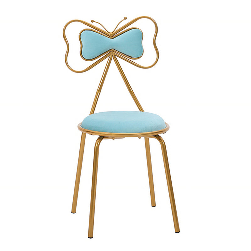 Diseño escandinavo sillas de comedor tapizadas sin brazo