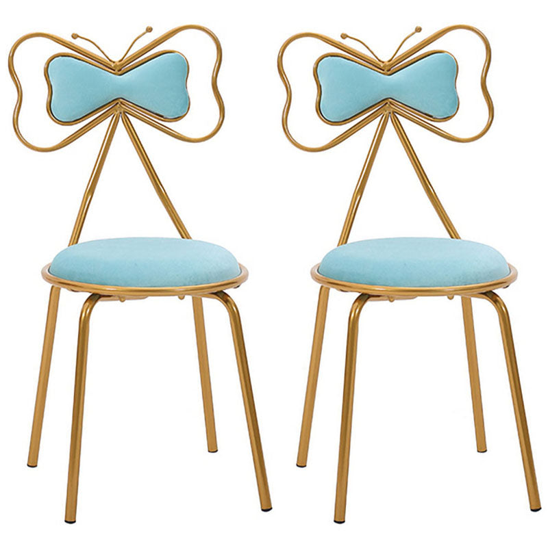 Diseño escandinavo sillas de comedor tapizadas sin brazo