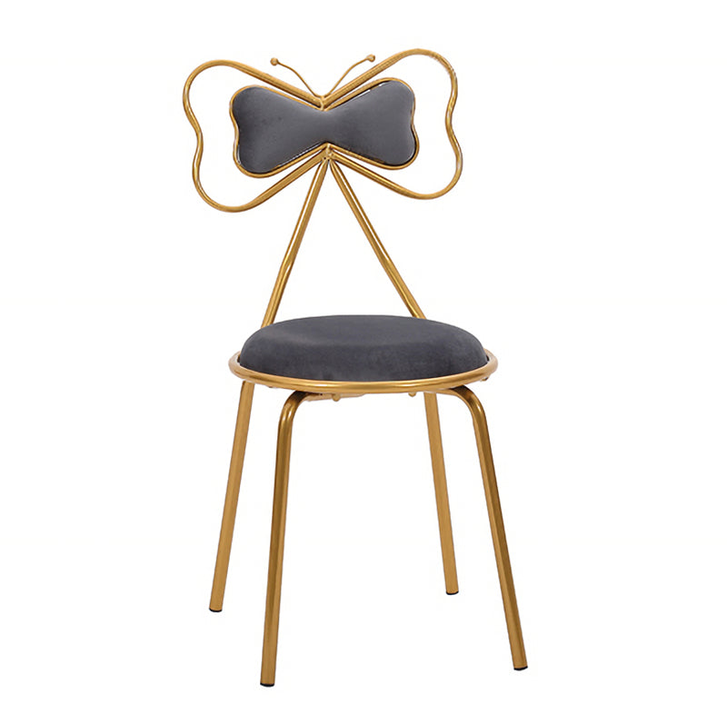 Diseño escandinavo sillas de comedor tapizadas sin brazo