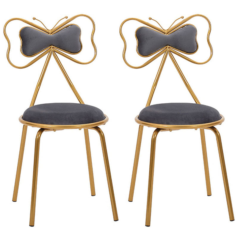 Diseño escandinavo sillas de comedor tapizadas sin brazo