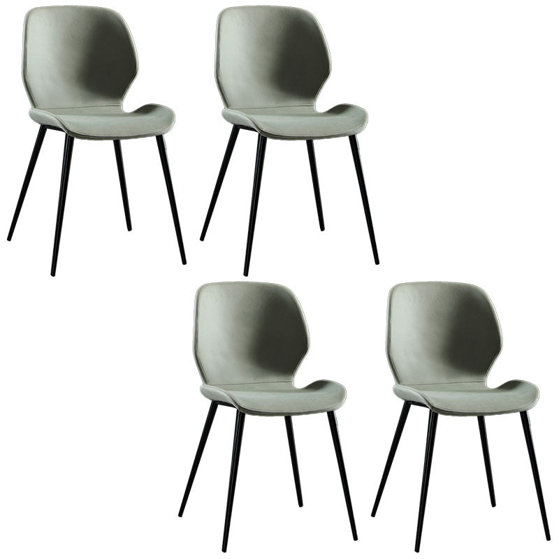 Moderne stijl keuken metalen eetstoelen wingback dineren armloze zijstoelen