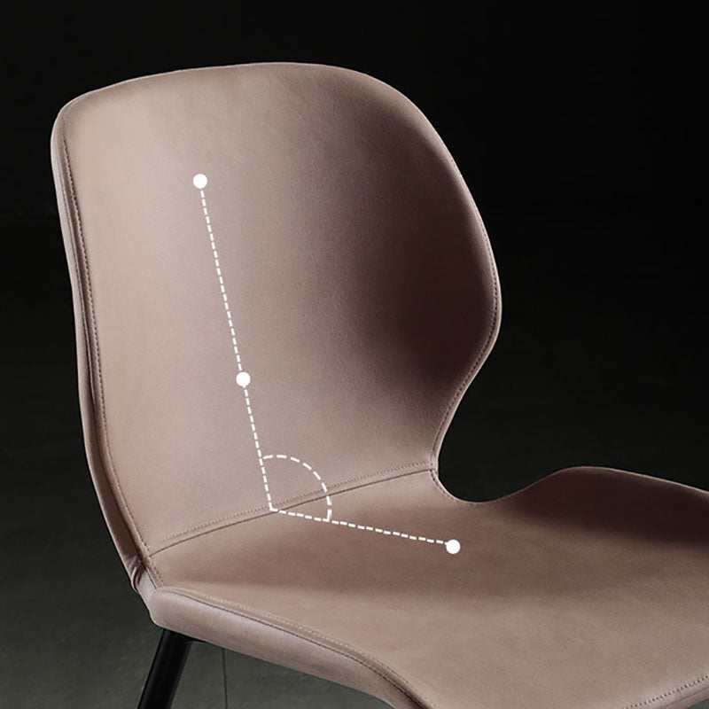 Moderne stijl keuken metalen eetstoelen wingback dineren armloze zijstoelen