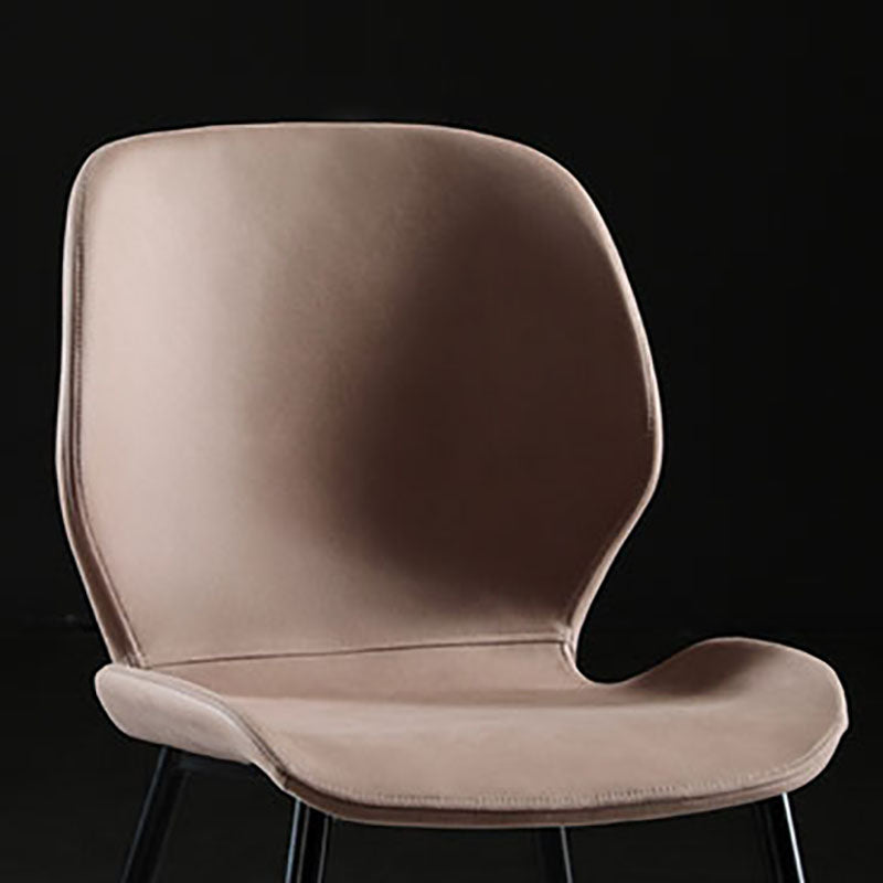 Moderne stijl keuken metalen eetstoelen wingback dineren armloze zijstoelen