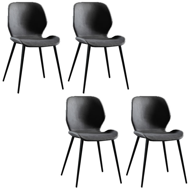 Moderne stijl keuken metalen eetstoelen wingback dineren armloze zijstoelen