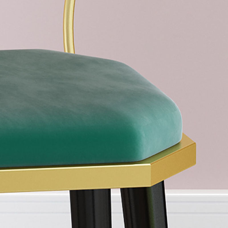 Sillas laterales de comedor con respaldo abierto de diseño escandinavo Sillas de comedor de tela