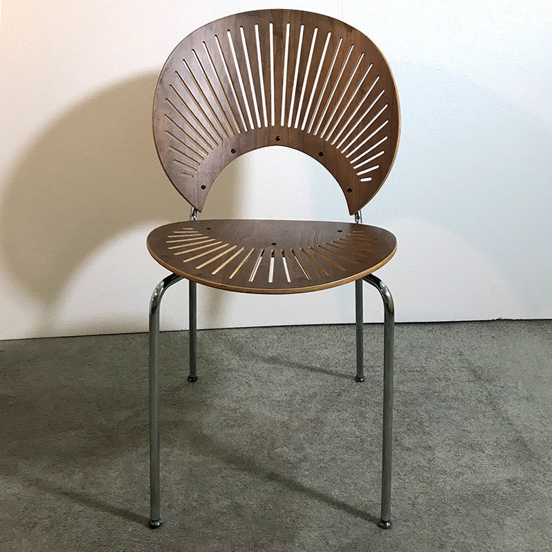 Metal Industrial Kitchen Dining Room Side Chair Open Back Chair