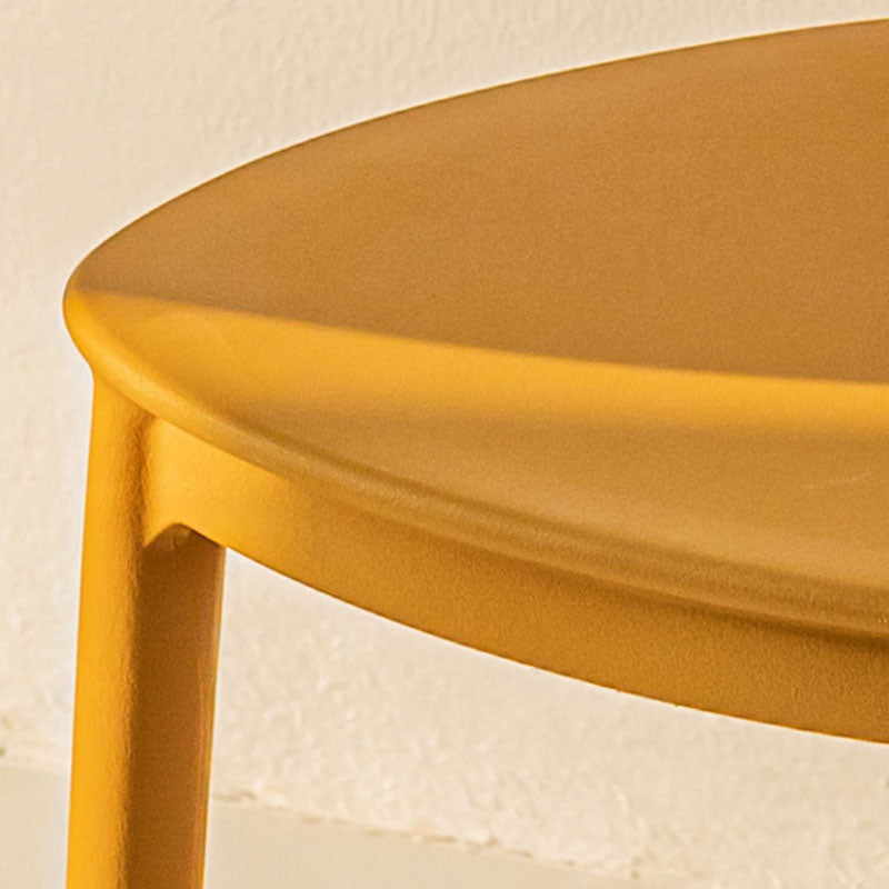 Sillas de comedor de estilo moderno, cocina de plástico, silla lateral sin brazos