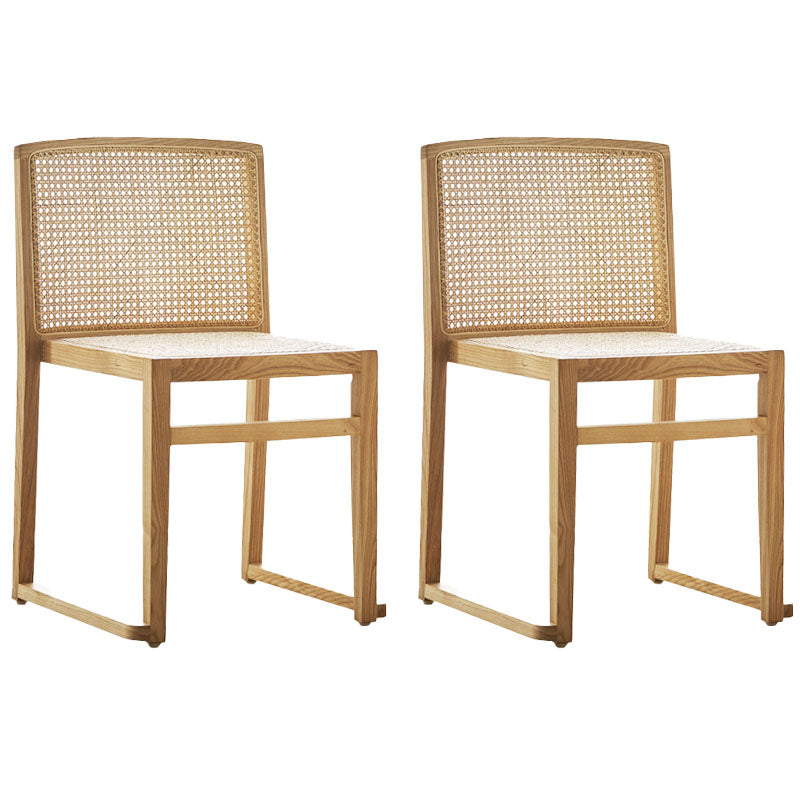 Sillas de comedor de estilo tradicional Sillas de comedor sin brazos de cocina con patas de madera