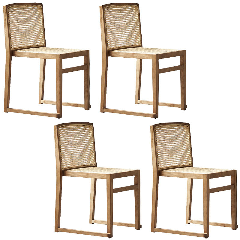 Sillas de comedor de estilo tradicional Sillas de comedor sin brazos de cocina con patas de madera