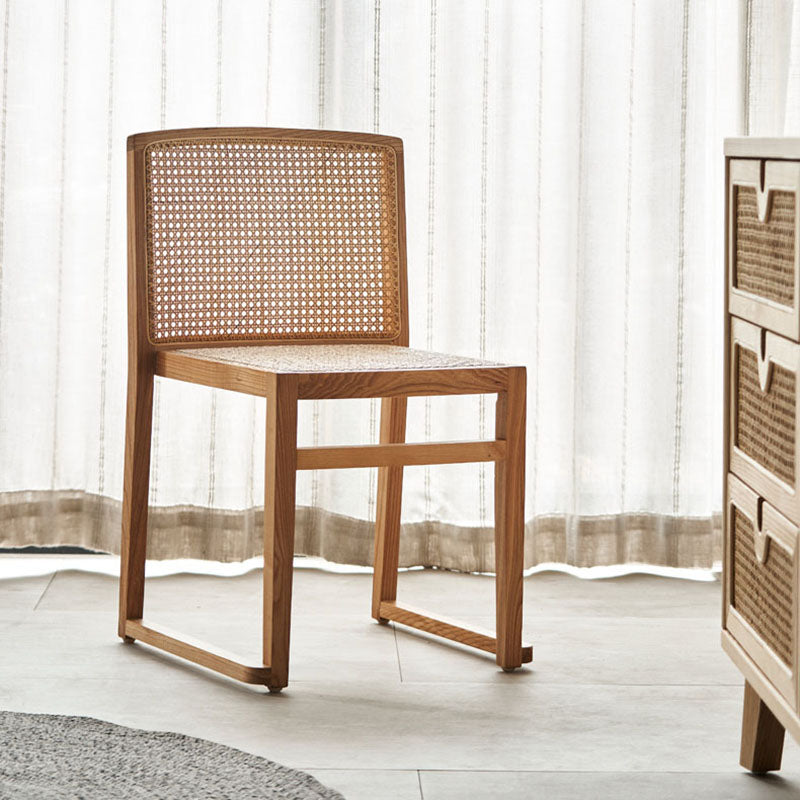 Sillas de comedor de estilo tradicional Sillas de comedor sin brazos de cocina con patas de madera