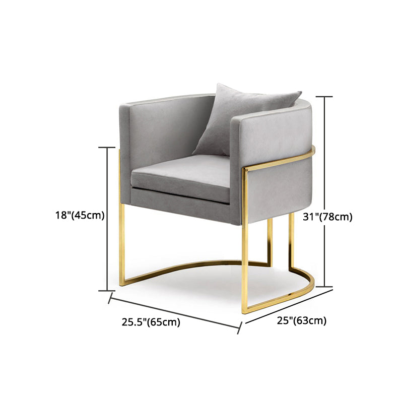 1/2/4/5 Pcs Metal Glam Dining Room Set with Round Table and Arm Chairs Dining Set