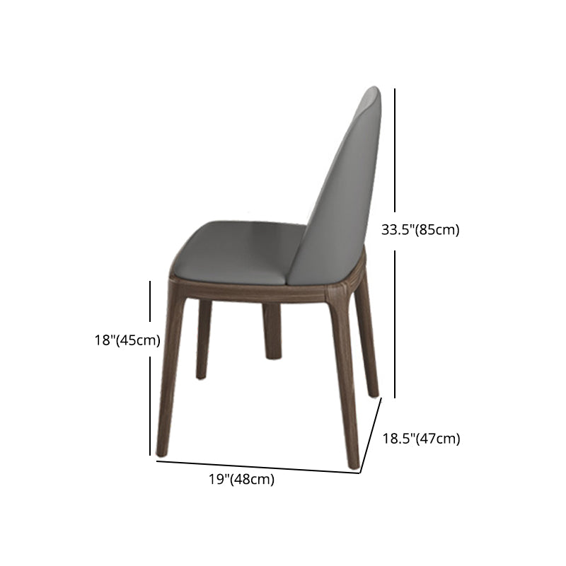 1/4/5/7 pcs en bois de noyer Ensemble de restauration moderne avec une table de table en pierre fritte
