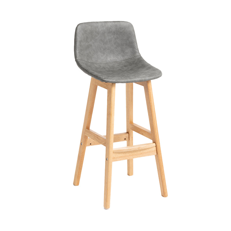 Barhocker im skandinavischen Stil, Schalensitz, Holzbeine, Barhocker für die Küchenbar