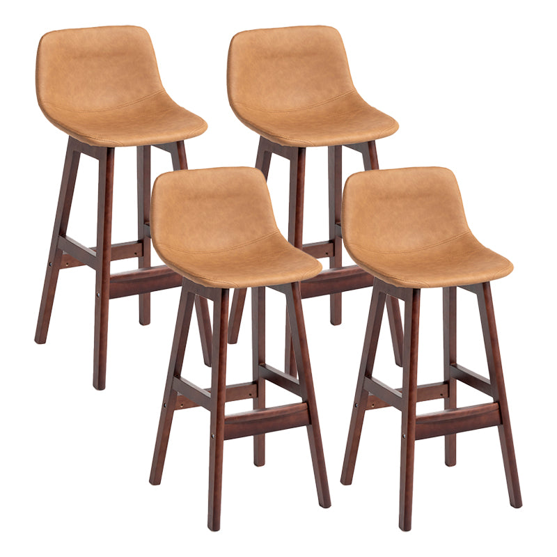Barhocker im skandinavischen Stil, Schalensitz, Holzbeine, Barhocker für die Küchenbar