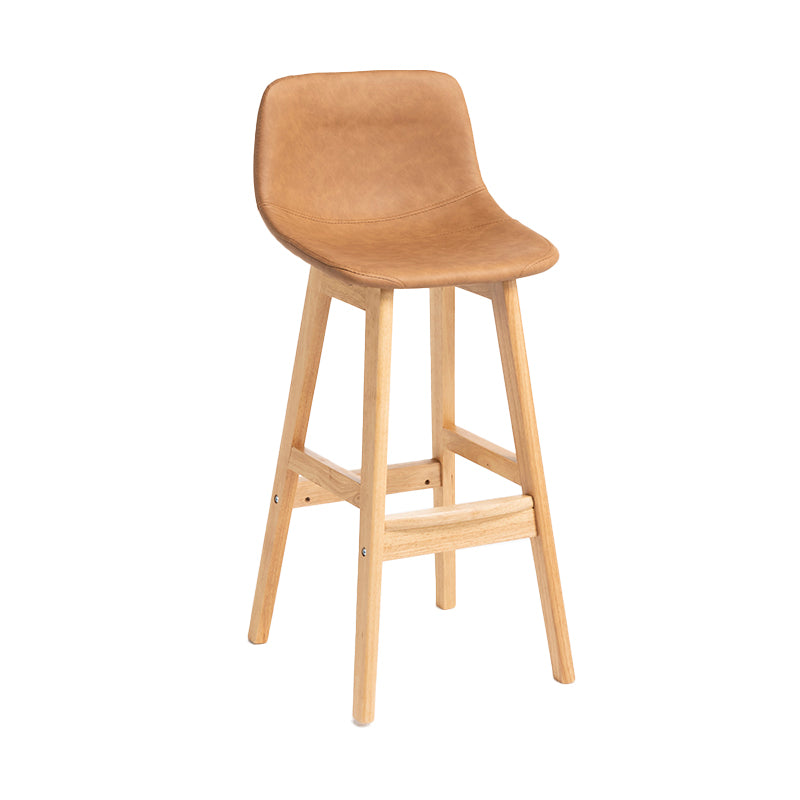 Barhocker im skandinavischen Stil, Schalensitz, Holzbeine, Barhocker für die Küchenbar