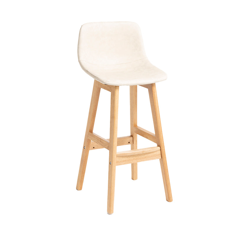 Barhocker im skandinavischen Stil, Schalensitz, Holzbeine, Barhocker für die Küchenbar