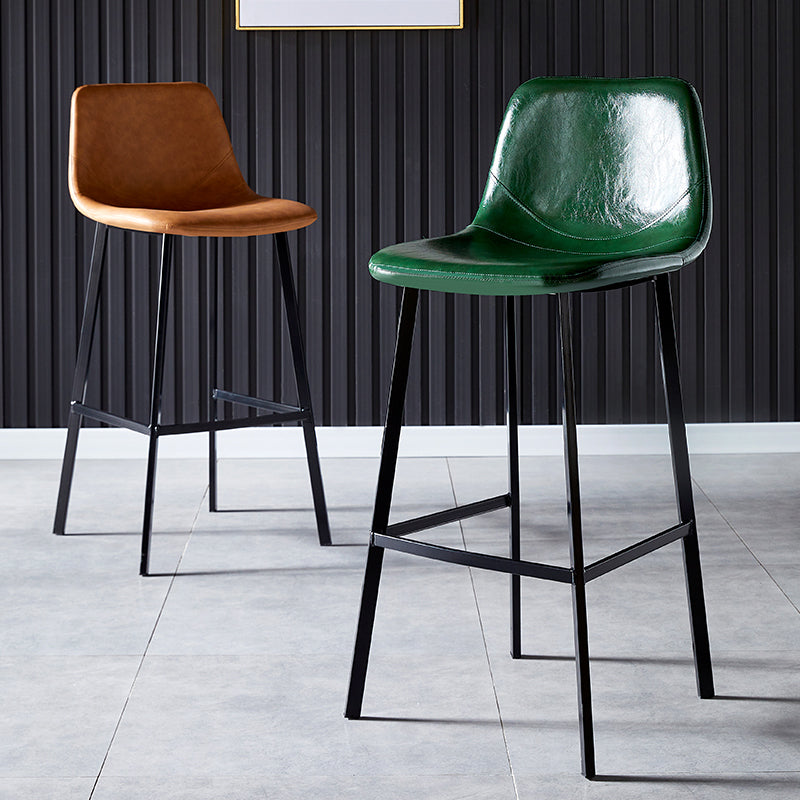 Barhocker im Industriestil, Schalensitz, Metallbeine für die Küchenbar