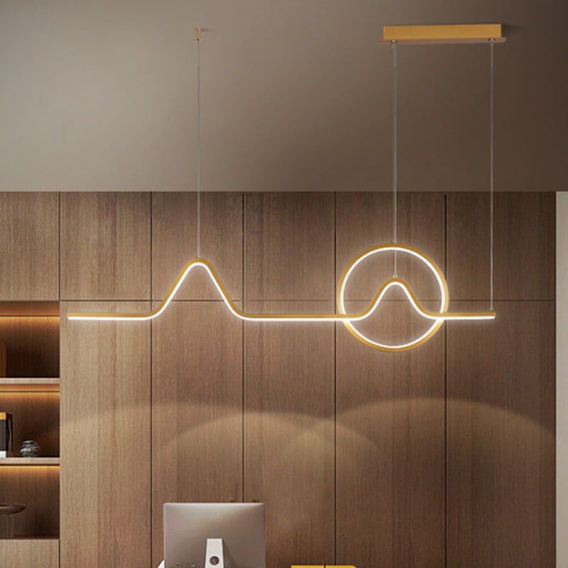 Estilo contemporáneo Luces colgantes de forma lineal Metal de 2 accesorios de iluminación colgante
