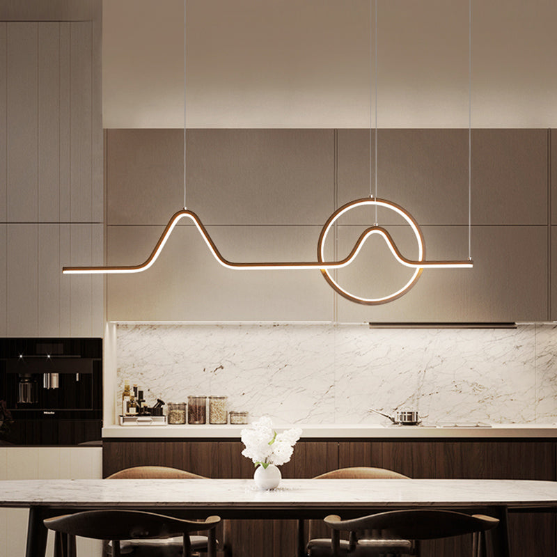 Estilo contemporáneo Luces colgantes de forma lineal Metal de 2 accesorios de iluminación colgante