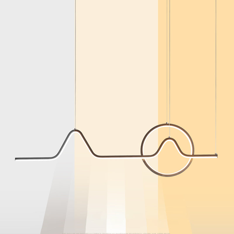 Estilo contemporáneo Luces colgantes de forma lineal Metal de 2 accesorios de iluminación colgante