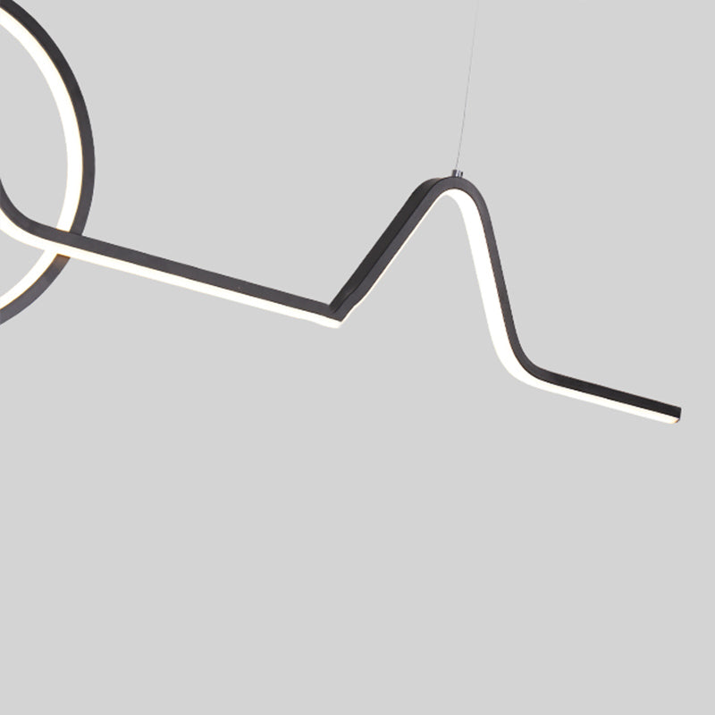 Estilo contemporáneo Luces colgantes de forma lineal Metal de 2 accesorios de iluminación colgante