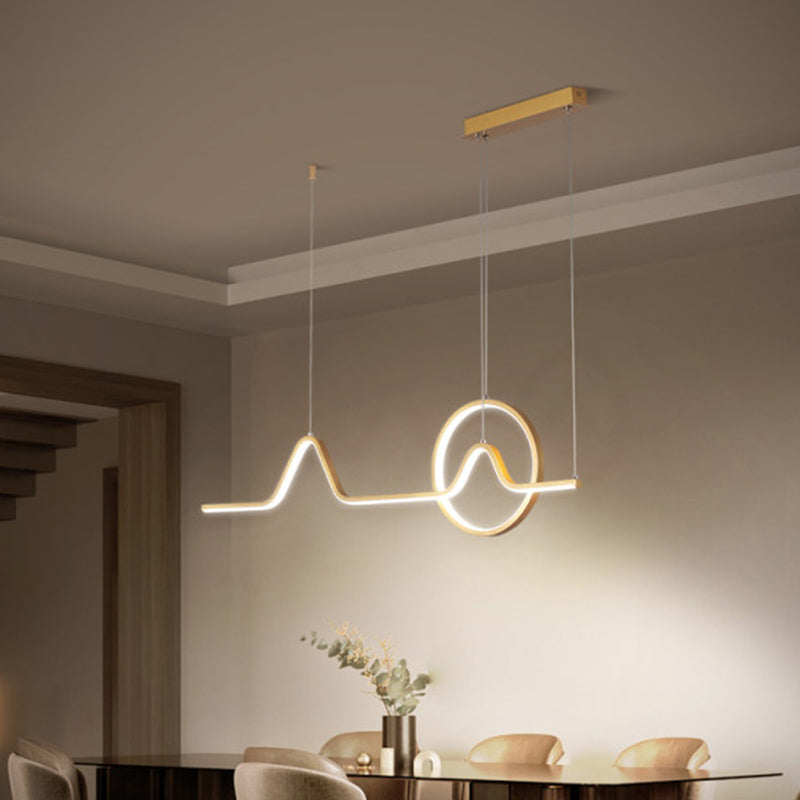 Estilo contemporáneo Luces colgantes de forma lineal Metal de 2 accesorios de iluminación colgante