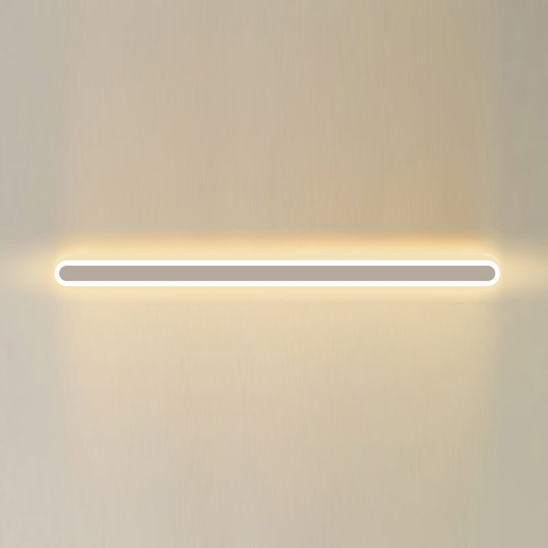 Lampada da parete lineare in metallo 1 moderno lampada montata a parete