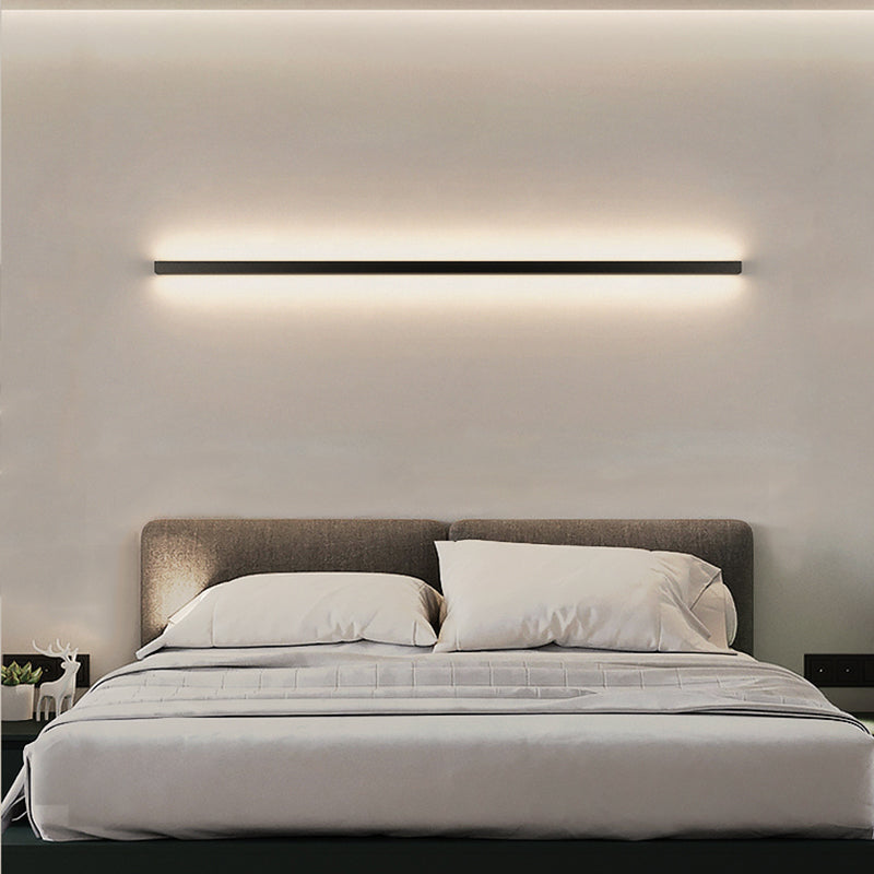 Forme linéaire Murale Murce MODERNE STYLE MODERNE 1- Éclairage mural léger en noir